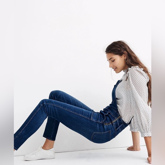 Madewell Skinny Overalls in Groveland Wash Size Small - Picture 2 of 12